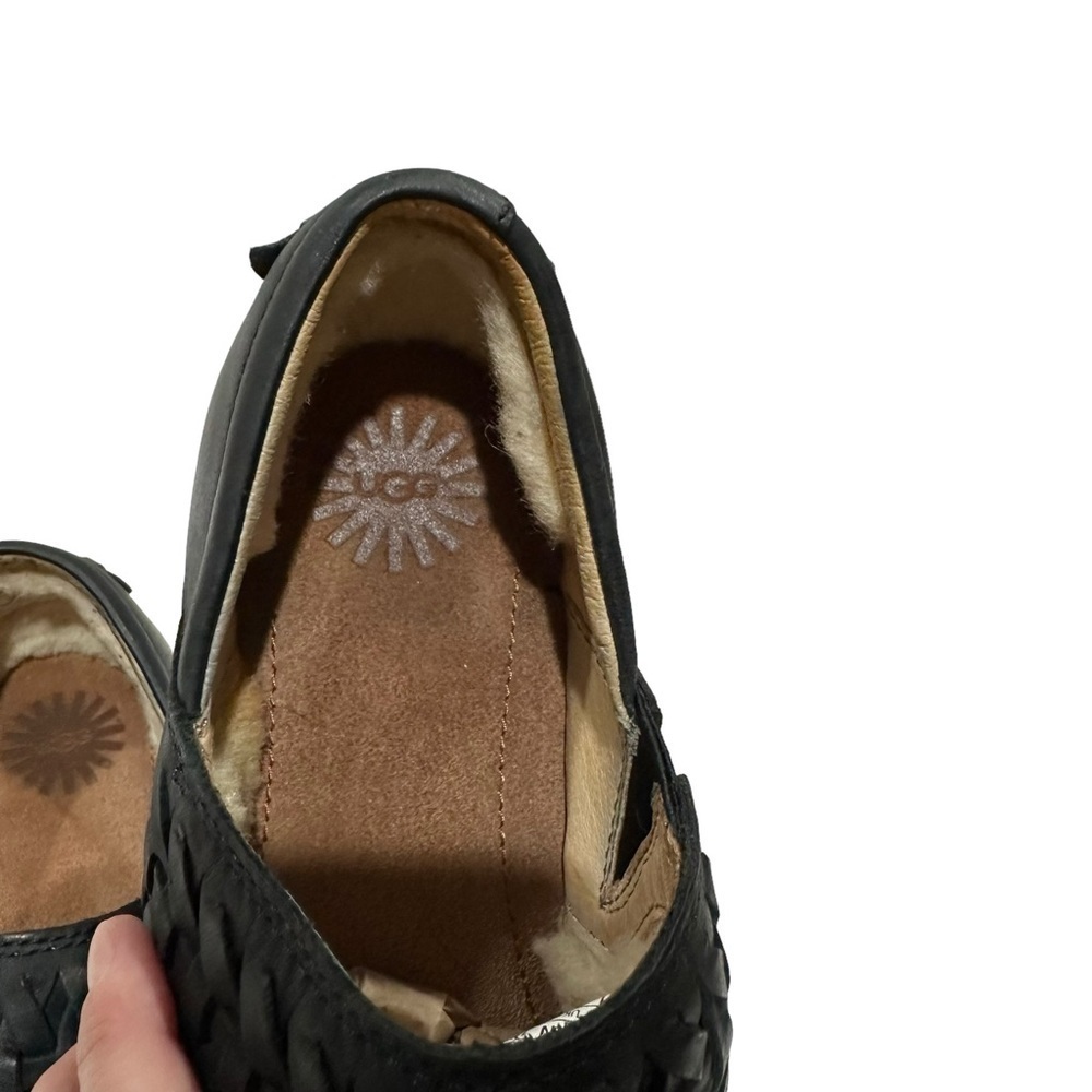 UGG Black Anila Slip-on Shoe Fleece Lined Shoe - Picture 5 of 9